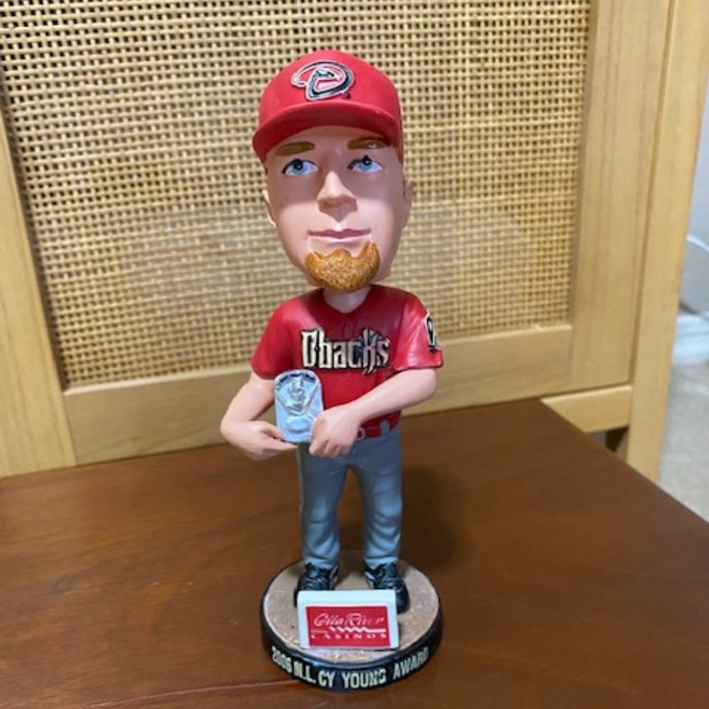 Brandon Webb. D Backs, Pitcher, Brandon Webb, Number 17 Bobble head. 7" tall.